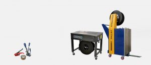 Automatische en halfautomatische omsnoerings- en banderolleermachines winkel