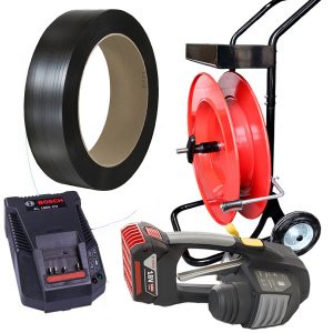 Omsnoeringsapparaat op batterij MB620 set PP omsnoeringsband, dispenser, batterij, lader