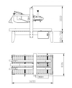 Tafelmaten volautomatische dozensluiter TOP TAPE