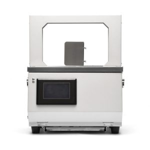 ECOBAND-S kleine banderolleermachine met touchscreen aan de voorzijde