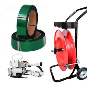 Pneumatische omsnoeringskit AIR19 13-19 mm PET/PP met PET-band 15,5 mm, omsnoeringskar