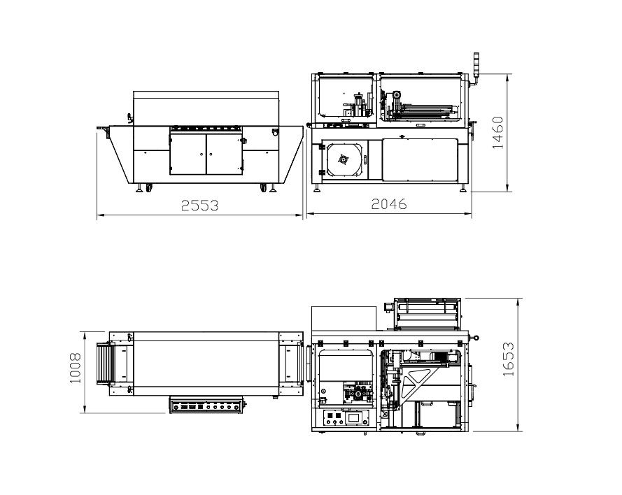 Vloerplan side sealer met krimptunnel SHRINKCOMBO