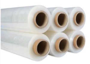 Handrekfolie 500 mm / 23 µm: zes rollen van 3 kg, verpakt in één doos