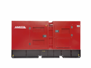 SDG108 stille dieselgenerator in zijn geluiddempende omkasting